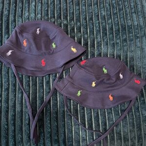 Polo by Ralph Lauren Kids Hats - Navy with Multicolor Embroidery